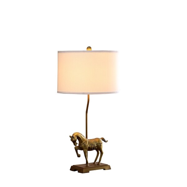 29.5 In. Gold Royal Horse Resin Table Lamp