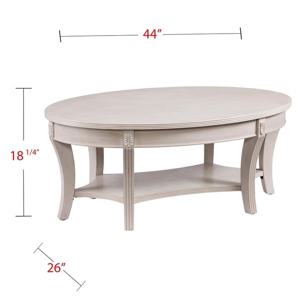 SEI Furniture Sedum Oval Coffee Table