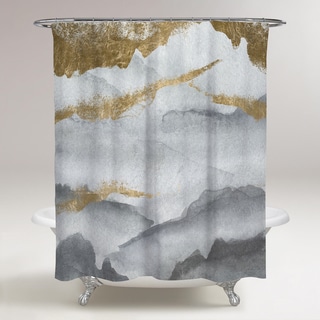 Oliver Gal 'Tibet Mountains' Shower Curtain