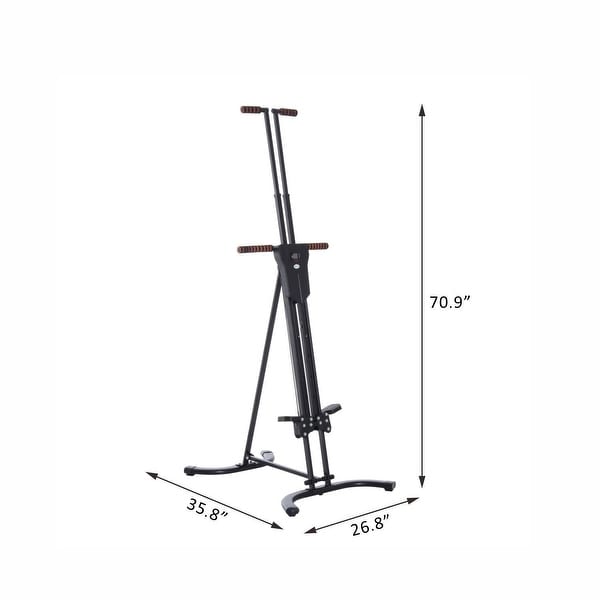 Soozier Steel Vertical Stair Climber Exercise Machine - 28"L x 26"W x 82"H