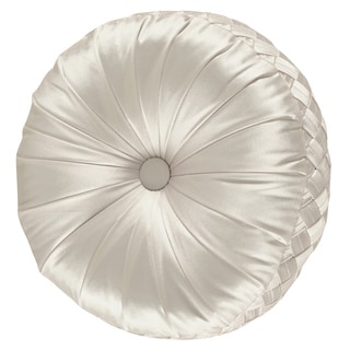 Five Queens Court Saranda Button-tufted Round Decorative Throw Pillow