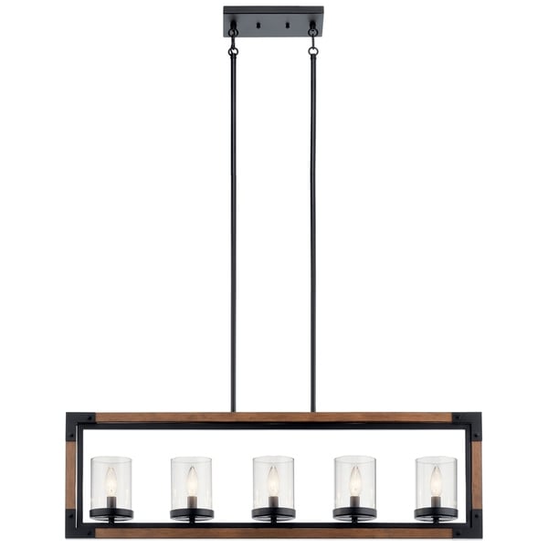 Kichler Marimount 5-light Auburn Stained Finish Linear Chandelier