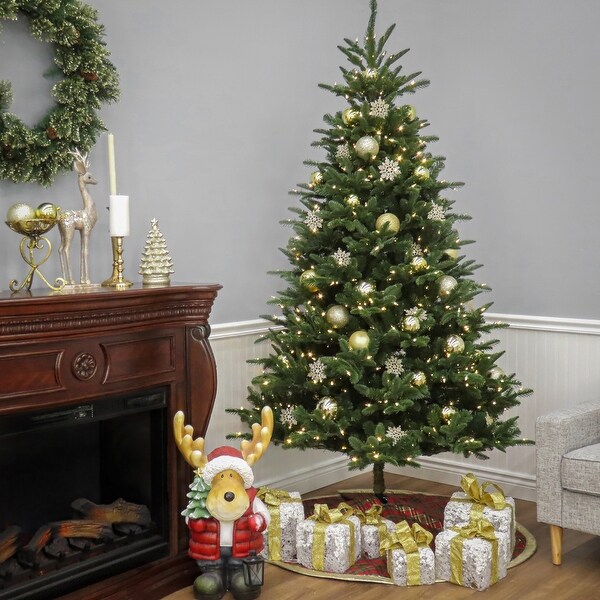 7.5 ft.Norway Spruce Tree with LED Lights