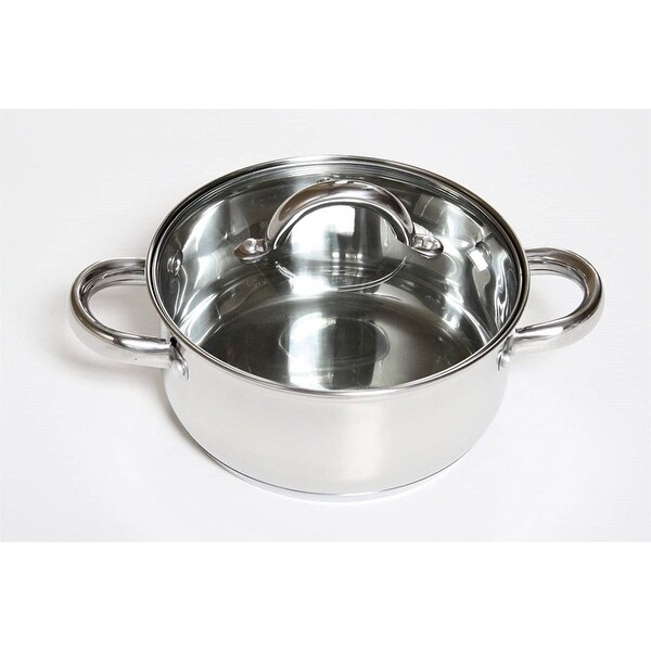 12 Piece Cool Touch Stainless Steel Cookware Set - 12 Piece