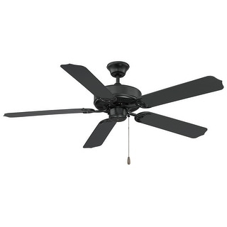 Trade Winds Lucas 52" Outdoor Ceiling Fan in Matte Black