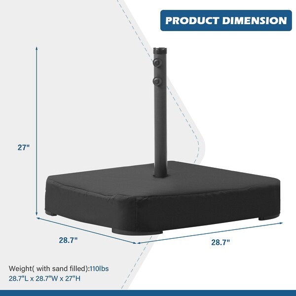 Ainfox Patio Umbrella Base Umbrella Stand for 1.9inch Pole