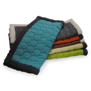 EZ Living Home Circle Quilted Water-repellent Reversible Cotton Canvas Throw