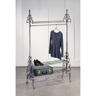 Gunmetal Garment Floor Rack