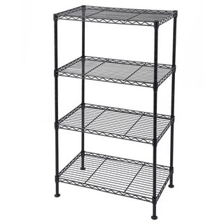 4-Tier Industrial Welded Wire Shelving - 19.69 x 11.81 x 31.50