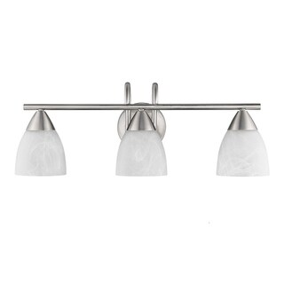 Copper Grove Masis 3-light Nickel Bath Vanity with Swirled Glass Shades