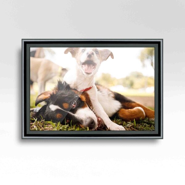 16x24 Black Picture Frame - Wood Picture Frame Complete with UV