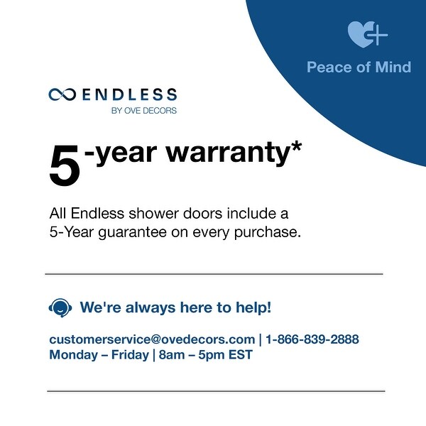 Endless Pasadena Buttress 61 7/16 to 63 7/16" W x 72" H CHR