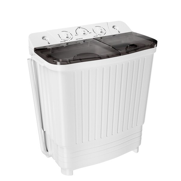 Dalxo Portable Mini Compact Twin Tub Washing Machine Washer - 24.41*27.17*13.93