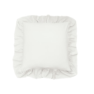 Ruffled Euro Sham White