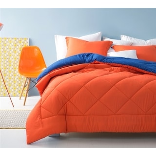 BYB Orange/Blue Reversible Comforter (Shams Not Included)