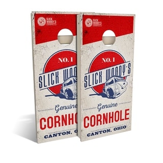 Slick Woodys Americana No 1 Regulation Cornhole Board Set (Includes 8 Bags) - N/A