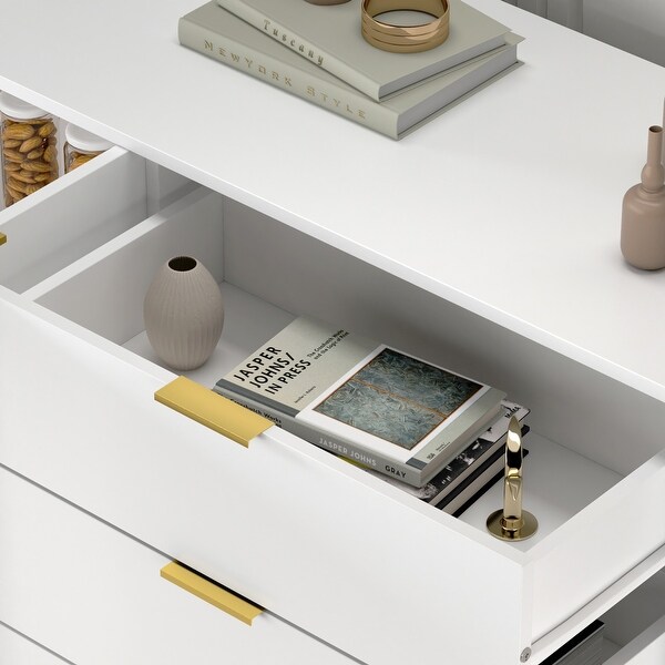 FAMAPY Buffet Sideboard Credenza Console with 3 Drawers