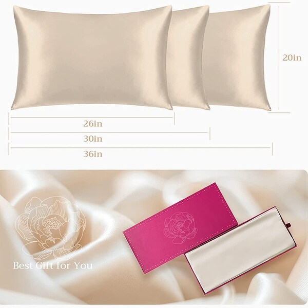 Double-Sided Silk Pillow Cases with Hidden Zipper