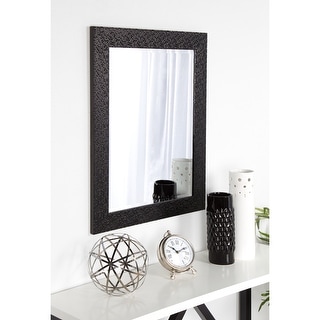 DesignOvation Coolidge Framed Wall Vanity Beveled Mirror