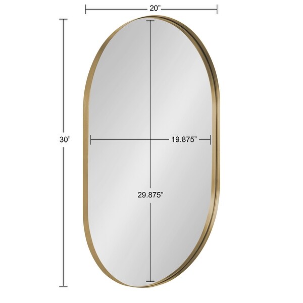 Kate and Laurel Rollo Capsule Framed Wall Mirror