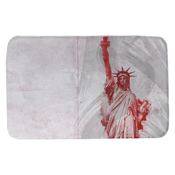 Khieu Watercolor Statue of Liberty Bath Mat