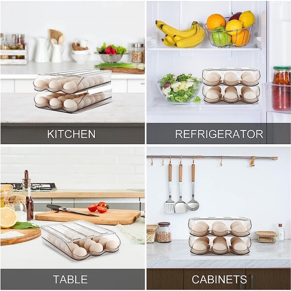 Auto Rolling Storage Container 18 Egg Tray - 1 Layer