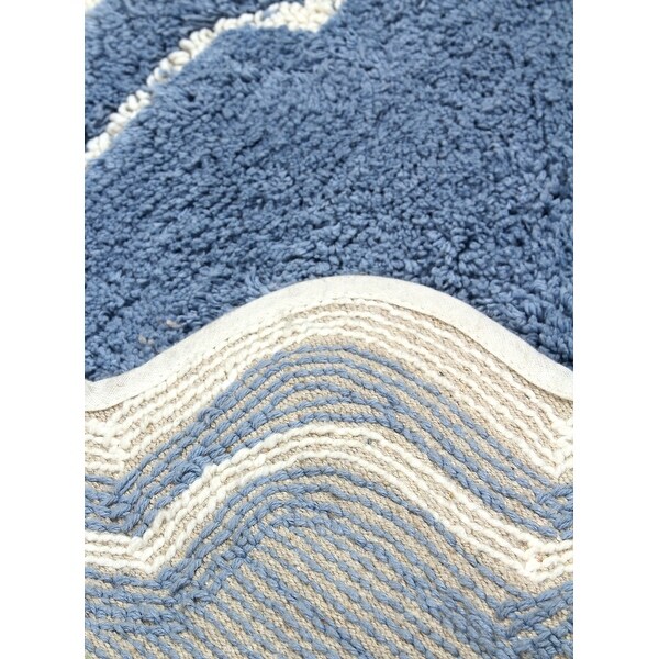 Home Weavers Allure Collection Absorbent Cotton 2 Piece Set, Machine Washable and Dry Bath Rug-17"x24", 21"x34"