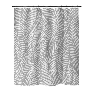 WAVING FERN GREY Shower Curtain By Kavka Designs
