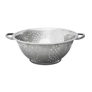 Home Basics Silver 5-quart Deep Colander