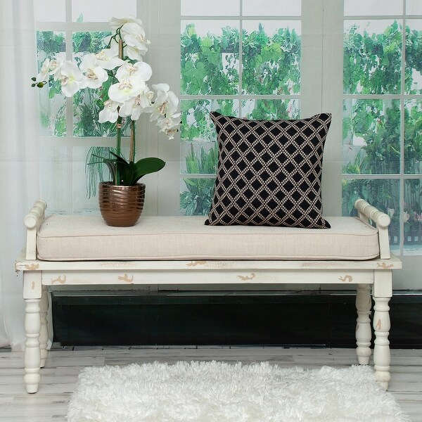 Parkland Collection Eskander Transitional Black Throw Pillow