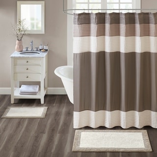 Madison Park Eastridge Taupe Cotton Bath Rug