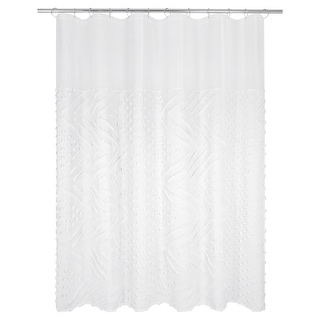 Dotted Chevron Shower Curtain