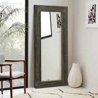 Neutypechic Rustic Wood Freestanding Full-length Floor Mirror