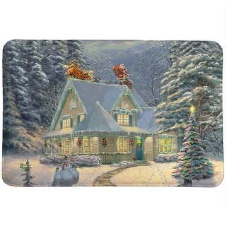 Thomas Kinkade Midnight Delivery Memory Foam Rug by Laural Home