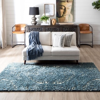 Mohawk Home Francesca High-low Textured Boho Medallion Area Rug
