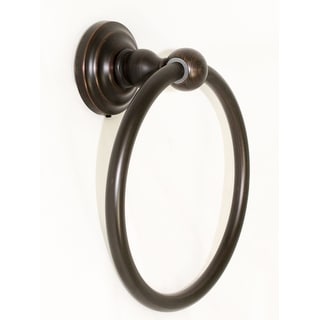 Stone Mill Hardware - Oil Rubbed Bronze Scottsdale Towel Ring - Brown