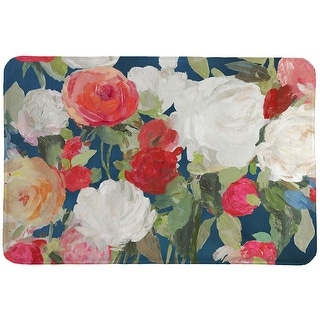 Moody Florals Memory Foam Rug