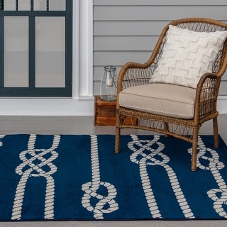 Loomaknoti Tecopa Gwenvalyn Blue Area Rug