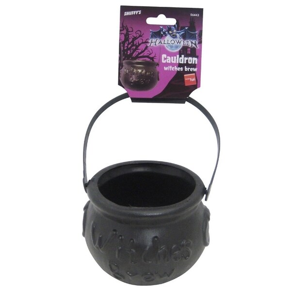4" Black Small Witch's Brew Cauldron Women Adult Halloween Party decor