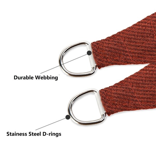 12ft x 17ft Triangle Sun Shade Sail Canopy Awning UV Block for Outdoor Patio Garden