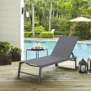 Outdoor Adjustable Aluminum Chaise Lounge