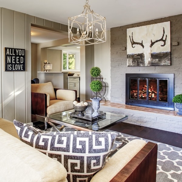 Laurent 4-Light Pendant in Antique Ivory