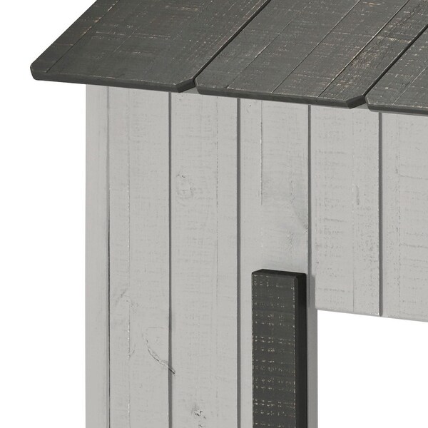 Distressed Rustic Twin House Floor Bed