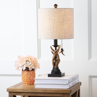 Kamille 20.5" Resin Mini LED Table Lamp, Brown by JONATHAN Y