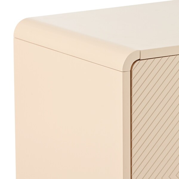 60"L Large Storage Space Sideboard with 4 Doors and Rebound Device