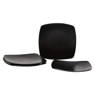 Black Rice Square Salad Plate 8" (Set of 4)