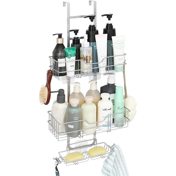 Over The Door Shower Caddy with Hooks