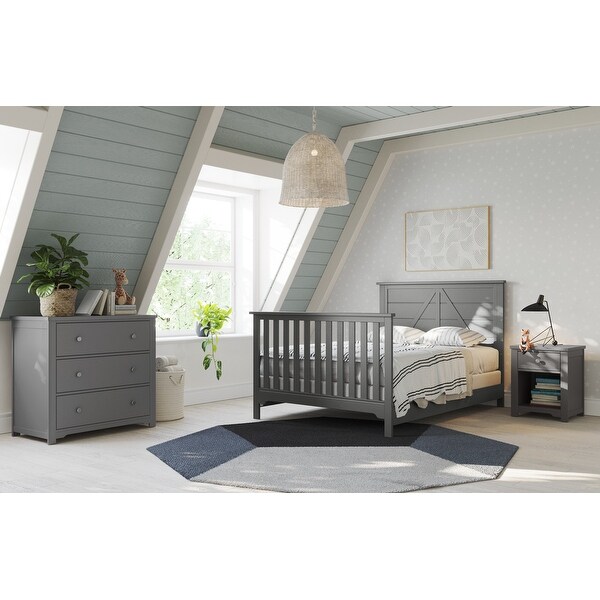 Forever Eclectic Woodland 4-in-1 Convertible Baby Crib