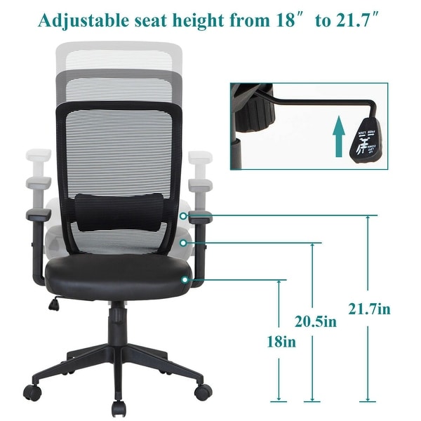 VECELO Adjustable Seat Office Chair/ Mesh Chair/ Task Chair/Computer Chair