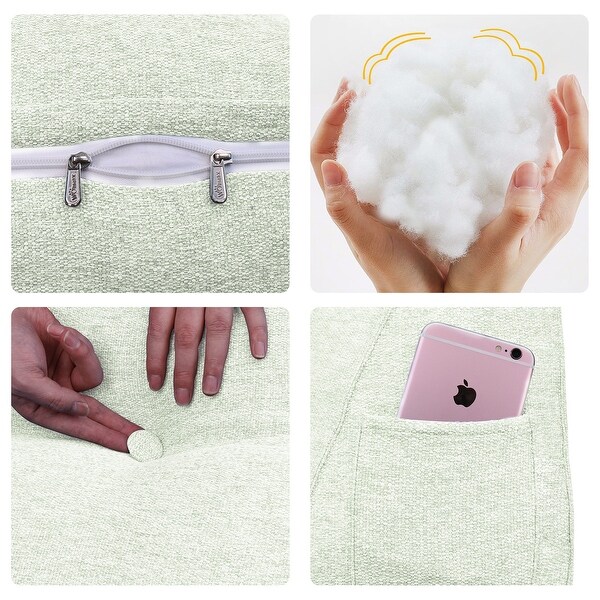 Kids Backrest Reading Throw Pillow Wedge Headboard for Twin Bed